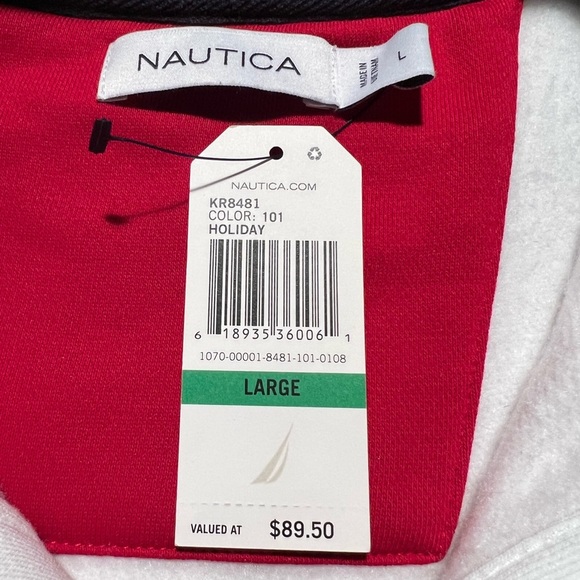 NAUTICA Colorblock Heritage Mock-Neck Active Pullover - Picture 3 of 6